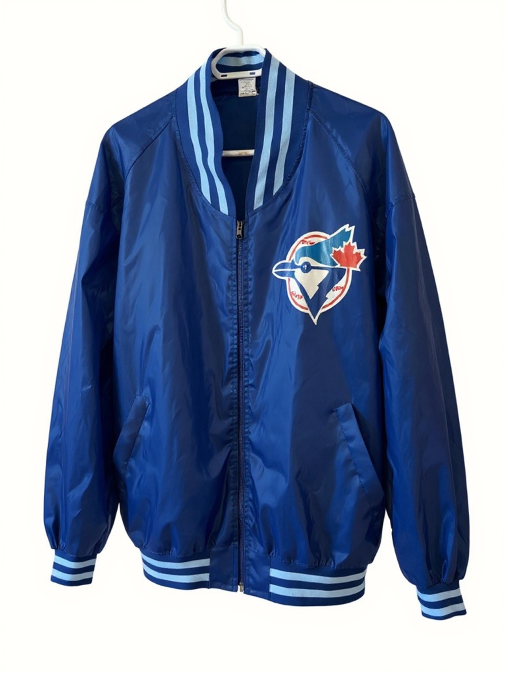 Blue Windbreaker Jacket with Team Logo
